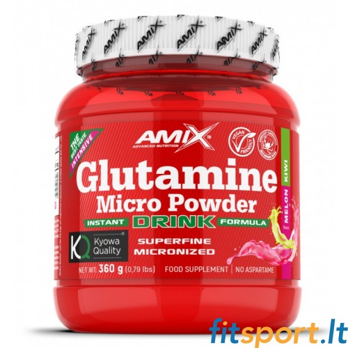 Amix Glutamine Micro Powder Drink ( L - Glutaminas su skoniu ) 360 g 